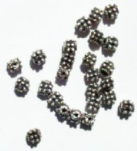25 5mm Bali Style Antique Silver Metal Spacer Beads